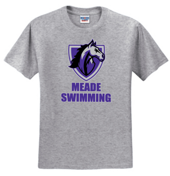 MEADE Swimming - Grey Short Sleeve Shirt