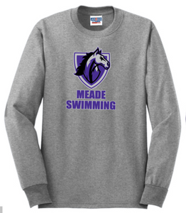 MEADE Swimming - Grey Long Sleeve Shirt