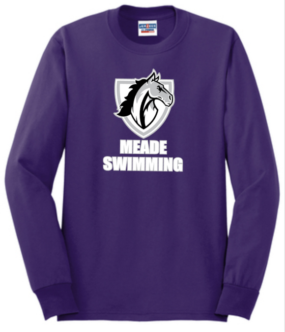 MEADE Swimming - Purple Long Sleeve Shirt