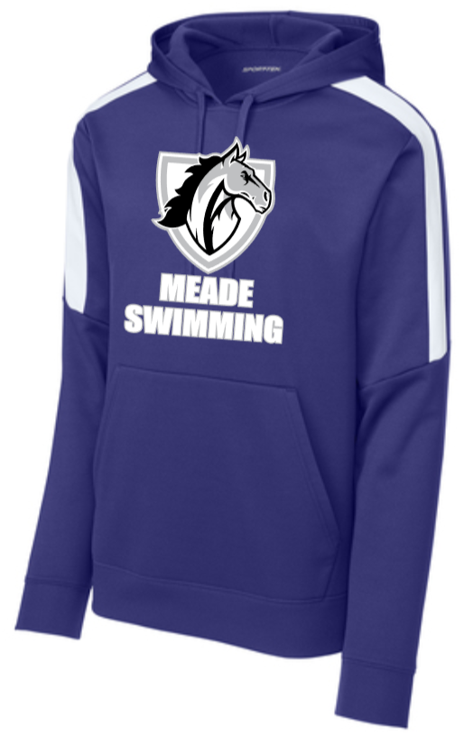 MEADE Swimming - Purple Performance United Hoodie