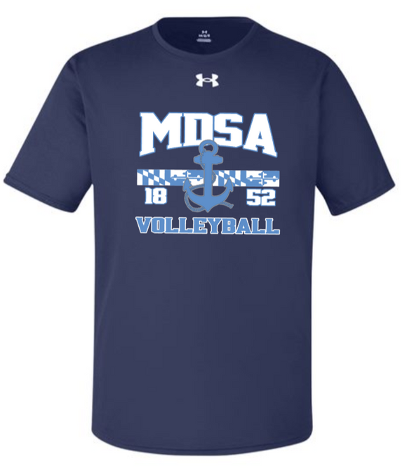 MDSA VBall - Navy Blue Under Armour Short Sleeve T Shirt