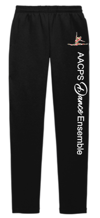 AACPS Dance Ensemble - Sweatpants (Open Bottom) (Black)