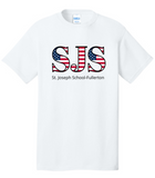 St. Joseph - USA Flag SS T Shirt (Purple, Orange, Yellow, Red or White) (YOUTH or ADULT)