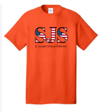 St. Joseph - USA Flag SS T Shirt (Purple, Orange, Yellow, Red or White) (YOUTH or ADULT)