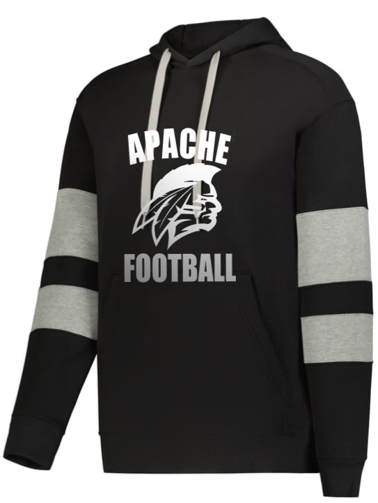 Apaches Football - Black and Silver Jackson Hoodie