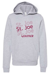 St. Joseph - STJx3 - YOUTH Bella Canvas Hoodie - (Grey or Ivory)