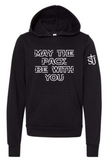 St. Joseph - MAY THE PACK BE WITH YOU - YOUTH Bella Canvas Hoodie - (Black, Mauve, Grey or Ivory)