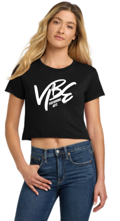 Vibe - Black Next Level Crop Top