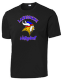 LHS Vikings - Official Black Performance Short Sleeve Shirt - ALL FALL SPORTS, PICK YOUR SPORT