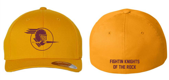 MC Fightin' Knights - GOLD Embroidered Flex Fit Hat