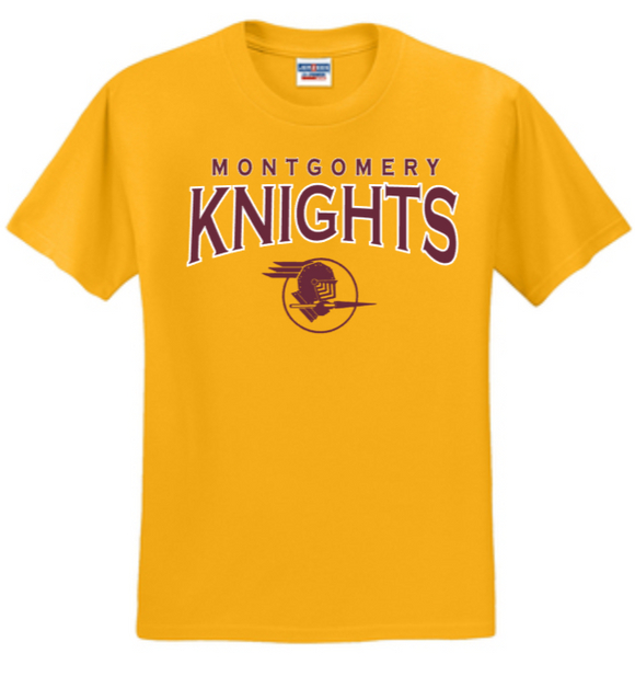 MC Fightin' Knights - Pro Logo - GOLD Short Sleeve T Shirt