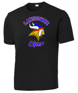 LHS Vikings - Official Black Performance Short Sleeve Shirt - ALL FALL SPORTS, PICK YOUR SPORT