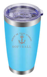 MDSA Softball - 20oz Tumbler - Sky Blue