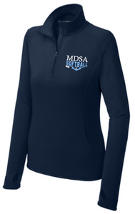 MDSA Softball - Navy Blue 1/4 Zip (Men's or Lady)