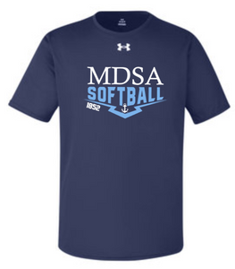 MDSA Softball - Classic - Navy Blue Under Armour Short Sleeve T Shirt