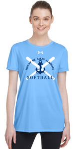 MDSA Softball - Official - Lady Carolina Blue Under Armour Short Sleeve T Shirt