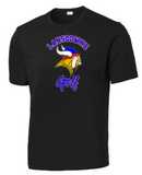 LHS Vikings - Official Black Performance Short Sleeve Shirt - ALL FALL SPORTS, PICK YOUR SPORT