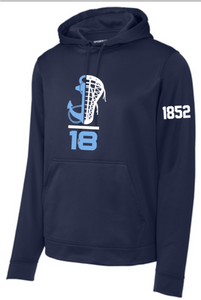 MDSA Lax - COMBINE - Navy Blue Performance Hoodie Sweatshirt