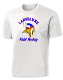 LHS Vikings - Official White Performance Short Sleeve Shirt - ALL FALL SPORTS, PICK YOUR SPORT