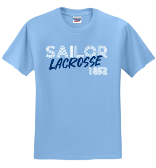 MDSA Lax - Retro Carolina Blue Short Sleeve T Shirt