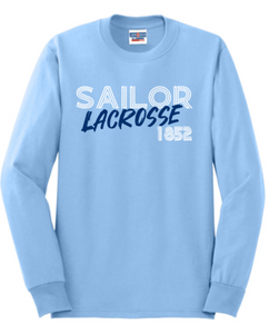 MDSA Lax - Retro Carolina Blue Long Sleeve T Shirt