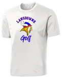 LHS Vikings - Official White Performance Short Sleeve Shirt - ALL FALL SPORTS, PICK YOUR SPORT