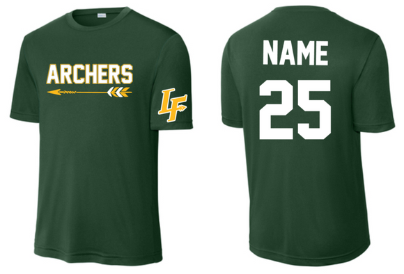 LF ARCHERS - Official Green SS Performance Shirt