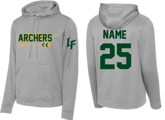 LF ARCHERS - Silver Official Performance Hoodie Sweatshirt