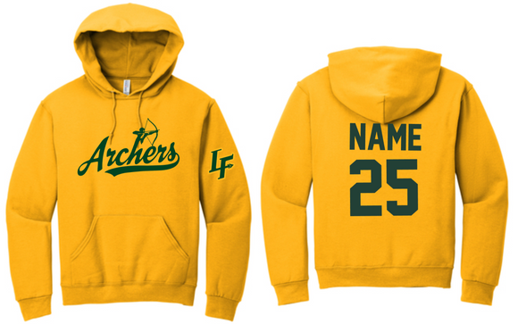 LF ARCHERS - Archers - Gold Hoodie Sweatshirt