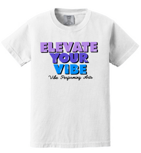 Vibe - White SS T Shirt (Comfort Colors) (Youth and Adult)