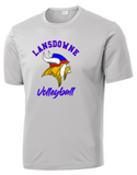 LHS Vikings - Official Grey Performance Short Sleeve Shirt - ALL FALL SPORTS, PICK YOUR SPORT