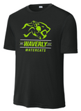 Waverly Watercats - Watercats Performance Short Sleeve T Shirt (Black, Green, or White)