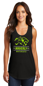 Waverly Watercats - Watercat Black Lady's District Tank Top