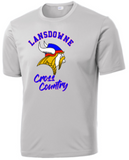 LHS Vikings - Official Grey Performance Short Sleeve Shirt - ALL FALL SPORTS, PICK YOUR SPORT