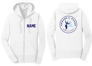 Picken - Full Zip Hoodie Sweatshirt with Personalized Name on Front