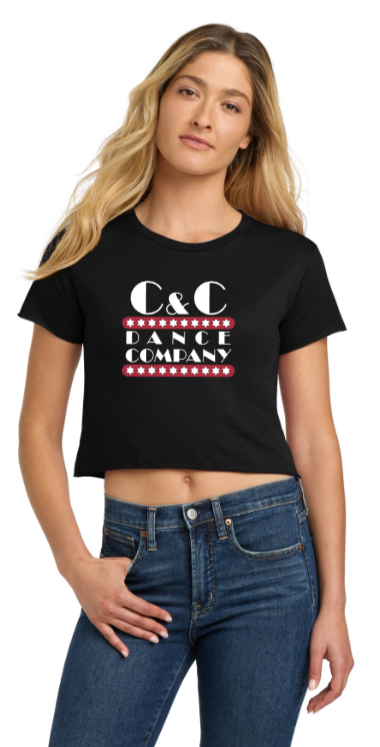 C & C Dance - Black Next Level Crop Top