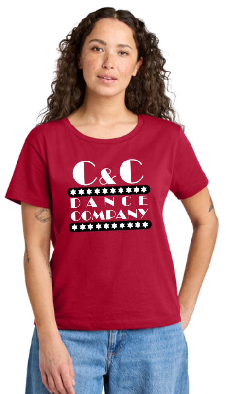 C & C Dance - Red Stella Serena Scoop Neck Tee