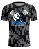 Panthers Lax - Black MD Ghost Short Sleeve Shirt (Youth and Adult)