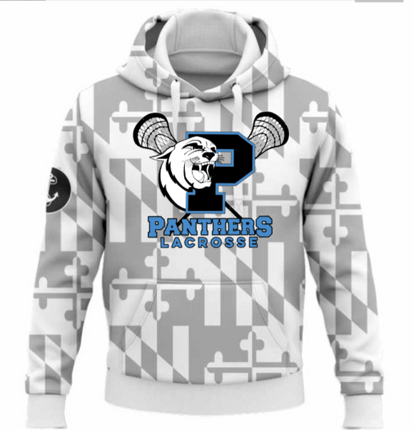 Panthers Lax - White MD Ghost Hoodie