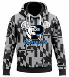 Panthers Lax - Black MD Ghost Hoodie