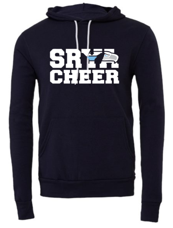 SRYA CHEER - Cozy Navy-Blue Hoodie (Bella Canvas)