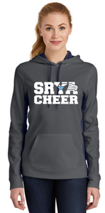 SRYA CHEER - Ladies Grey Performance Hoodie Sweatshirt