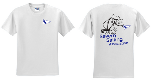 Severn Sailing Assoc. - White Sailor Short Sleeve Shirt (Youth or Adult)