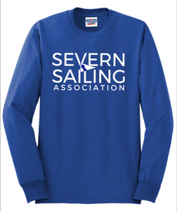 Severn Sailing - Royal Blue Letters Long Sleeve Shirt