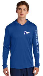 Severn Sailing - Royal Blue UV Performance Long Sleeve Hoodie Shirt (Adult)