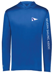 Severn Sailing - Royal Blue UV Performance Long Sleeve Hoodie Shirt (Youth)