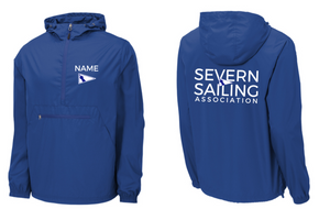 Severn Sailing - Royal Blue Packable Windbreaker