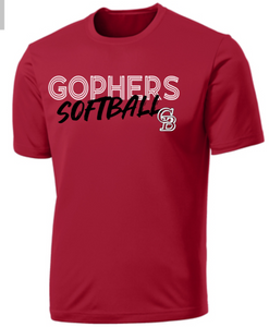 Glen Burnie Softball  - Adopt a Gopher - Performance Short Sleeve Shirt