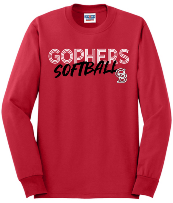 GB Softball - Adopt a Gopher - Long Sleeve Shirt