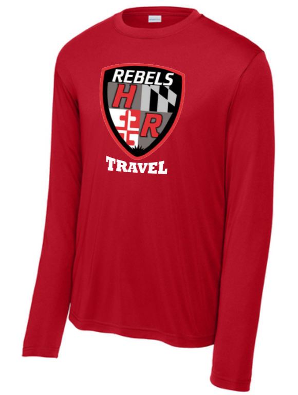 Harundale Travel - Red Performance Long Sleeve T Shirt